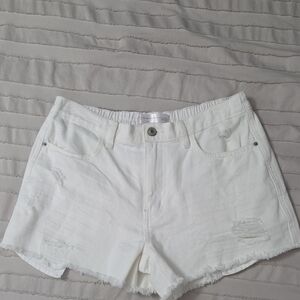 No Boundaries White Distressed Jean Shorts *ONLY BUNDLED*